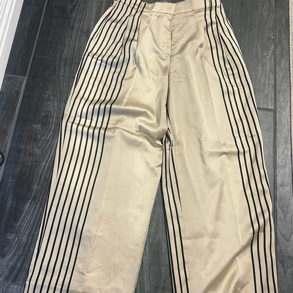 Striped Beige Ann Taylor women's Pants size 8r
